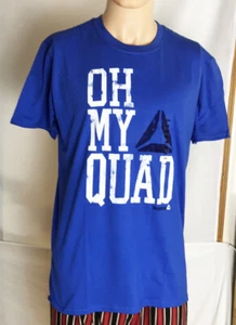 T-shirt uomo Reebok taglia L "Oh My Quad" 100% cotone nuova con etichetta - Foto 1 di 4
