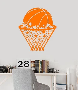 Vinyl Wall Decal Basketball Basket Sport Game Ball Player Stickers (2583ig) - Picture 1 of 3
