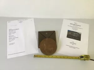 Vintage RareWW1 Bronze Death Penny in original Cardboard Case-Pte Edward Tupman - Picture 1 of 8