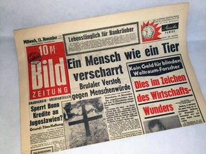 Bild Zeitung vom 13.11.1957 Bildzeitung * Geschenk * 59. 60. 61. 62. Geburtstag - Picture 1 of 1