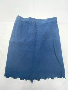 J Crew Damen The Pencil Skirt 00Petite Navy Blau Baumwollmischung Reißverschluss hinten gefüttert - Bild 1 von 11