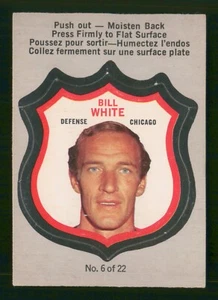 Escudos de jugador Bill White 1972-73 O-pee-chee 72-73 #6 en muy buen estado+ 97328 - Imagen 1 de 2