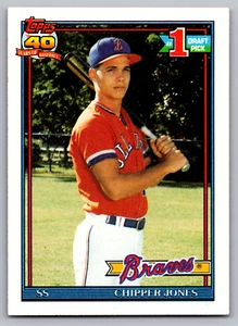 Chipper Jones Braves Rookie 1991 Topps #333 - Imagen 1 de 3