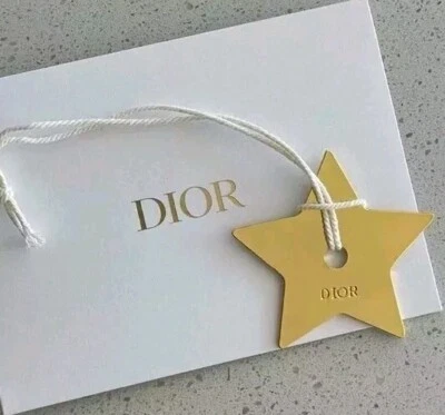 Genuine Dior Star Gold Tone Bag Charm Christmas Tree Ornament Keychain Pendant  - Image 1 of 2
