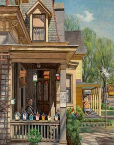 John Philip Falter Bill's Bird House Canvas Print 16 x 20 - Picture 1 of 4