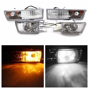 Front Bumper Fog Light + Turn Signal Lamp For VW Golf Jetta MK3 Vento 1993-1998 - Picture 1 of 11