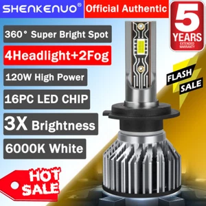 For Mercedes-Benz C230 2002-2007 6X Combo LED Headlight + Fog Light Bulb Kit V2T - Imagen 1 de 14