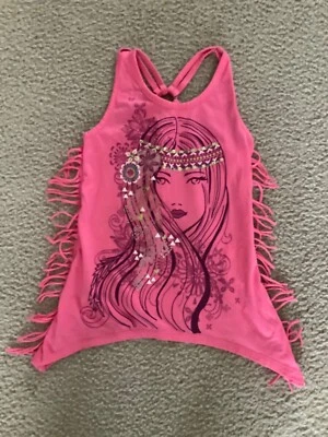 "ROUTE 66" Girls Size (S)(6/6X)Pink, Sleeveless, Pullover Top-PRE-OWNED - Image 1 of 4