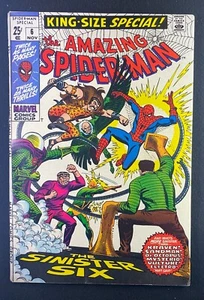 Amazing Spider-Man anual (1964) #6 bien/en estado bastante bueno (7,0) Sinister Six - Imagen 1 de 2