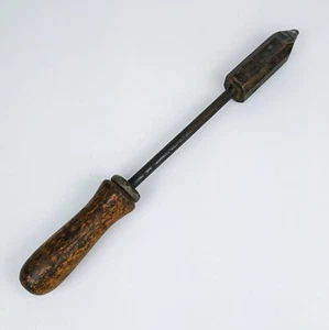 Vintage ETM #4 Lötkolben Pyramidenspitze Holzgriff Shur Grip Sammlerstück - Bild 1 von 10