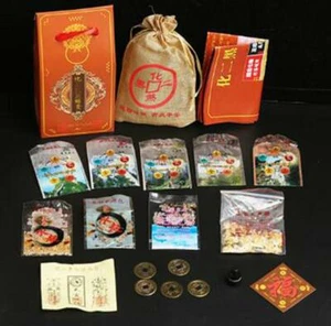 Mascotte chinoise Hua Er Hei Sha Ling Tai Sui FU sac amulette feng shui 2025 - Photo 1 sur 5