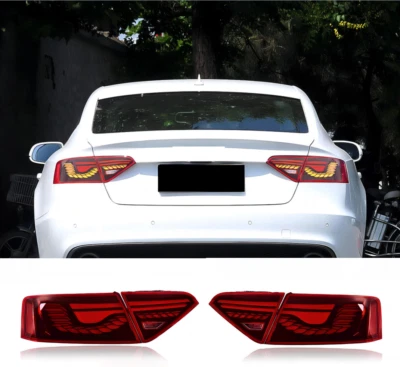 Audi A5 08-16 modificado escala dragón LED montaje luz trasera fila luz trasera (rojo) Foto 1 de 4