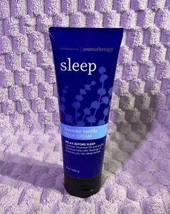 Bath & Body Works Aromatherapy Sleep Lavender Vanilla Body Cream 8 oz.  - Picture 1 of 8