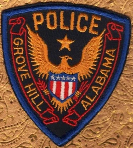 ππ€π Grove Hill Alabama Police Patch - Vintage, Retired VHTF - Picture 1 of 2
