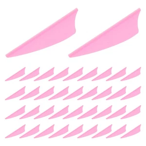 60pcs Plastic Arrow Fletching: Shield Shape Vanes Replacements For Arrows - - Picture 1 of 17