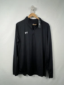 NEU Under Armour Herren Größe Large UA Tech™ Team 1/4-Reißverschluss – schwarz - Bild 1 von 9