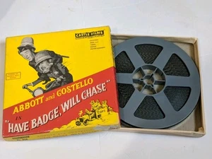 ABBOTT & COSTELLO HAVE BADGE WILL CHASE Super 8mm B/W Castle Films - Picture 1 of 5