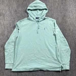 Polo Ralph Lauren Hoodie Women's Large Teal Logo - Picture 1 of 8