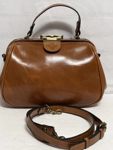 Patricia Nash Bandolera Bolso de Mano Cartera Bolso de Cuero Marrón con Cierre PS38046 - Imagen 1 de 20