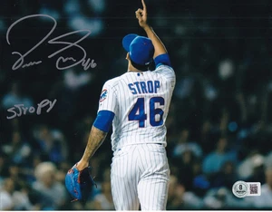PEDRO STROOP signed (CHICAGO CUBS) baseball 8X10 photo BECKETT BAS BU41057 - Picture 1 of 1