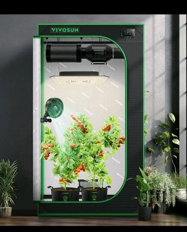 VIVOSUN S223 Growzelt 60x60x90cm Growbox Gewächshaus Grow tent Growschrank - Bild 1 von 1