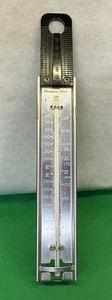 "Termómetro vintage Taylor de acero inoxidable con clip 100F-400F 12"" de largo" - Imagen 1 de 9