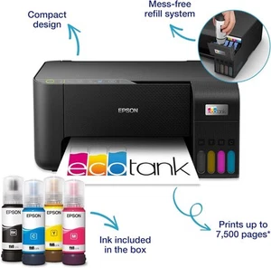Epson EcoTank ET-2860 Inkjet Printer A4 Multifunction Scanner Wireless Wi-Fi - Picture 1 of 3