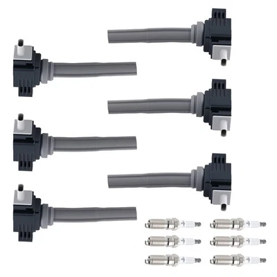 6x Bobina de encendido y bujía para Ford Edge V6 2,7 L 2015-2018 UF773 FT4Z12029A Foto 1 de 4