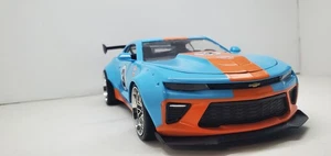 Jada Toys Big Time Muscle 1:24 2016 Chevy Camaro SS Widebody Gulf Die-Cast... - Picture 1 of 5