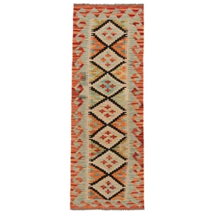 Kelim Afghan 149x53 cm Handgewebter Orientteppich kilim Wolle Carpet Rug Läufer - Picture 1 of 7