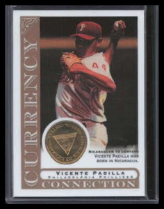 2003 Topps Gallery Currency Collection Coin Vicente Padilla Nicaraguan Centavo - Picture 1 of 2