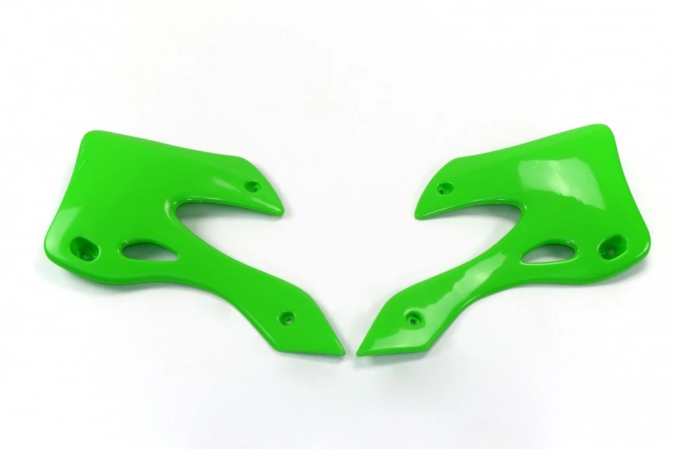 Cubiertas/cubiertas de radiador verde OVNI para Kawasaki KX125/250 99-02 de colección Foto 1 de 1