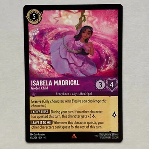 Isabela Madrigal 45/204 Disney Lorcana Ursula's Return Regular Rare Card NM - Picture 1 of 2