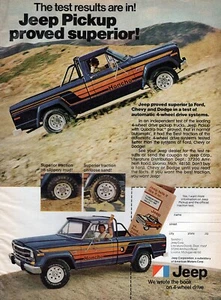 1979 Jeep Honcho Pickup Truck Original Farbdruck Anzeige - Bild 1 von 1