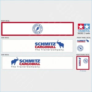 Tamiya 56302 1/14 Reefer Box Schmitz Cargobull Trailer Side and Roof Decals Set - Picture 1 of 3