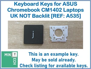 Keyboard Replacement Keys for Asus Chromebook CM1402 UK Layout NOT Backlit - Picture 1 of 8