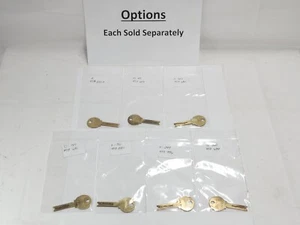 Variations: Vintage Nickle-Silver Numbered Bellock Key, 47S Each sold separately - Picture 1 of 16