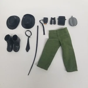 Vtg G.I. Joe Accessory Lot of 10, Pants, Shoes, Hats, Camera, Binoculars, LOOK - Picture 1 of 12