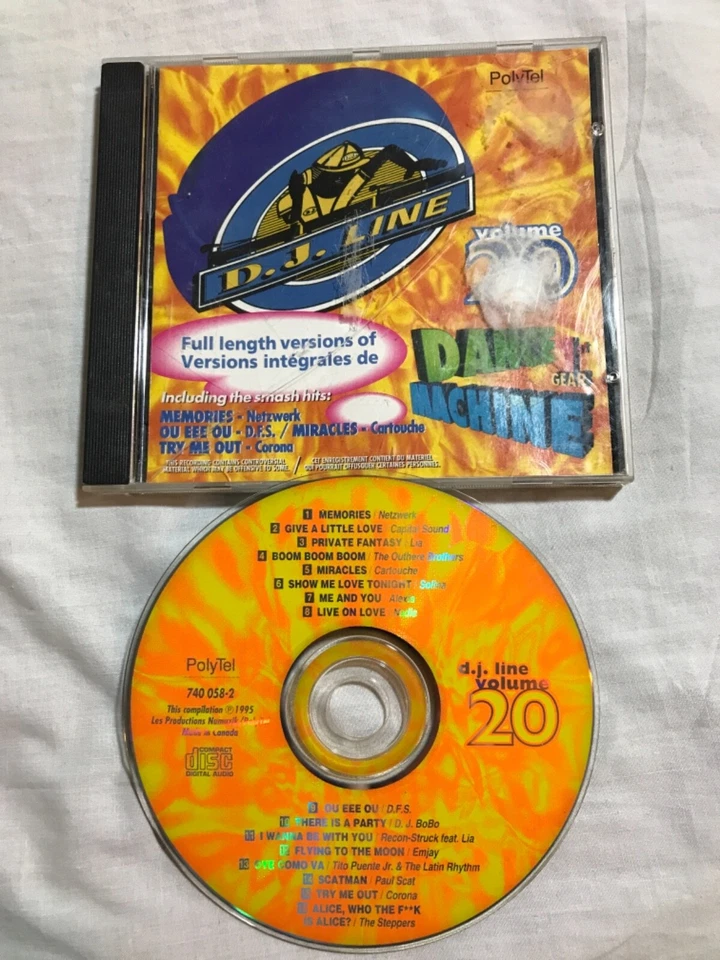 D. J. Line, Vol. 20: Dance Machine 1st Gear CD RARE Foto 1 de 4