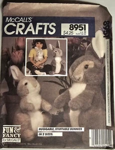 McCalls 8951 Huggable Bunnies Muster groß & klein Vintage 1984 unbenutzt - C1 - Bild 1 von 3
