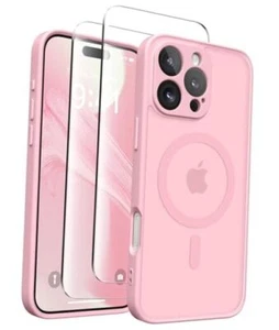 Magnetic Compatible with iPhone 16 For iPhone 16 Pro Max 6.9inch A1-Peach Pink - Picture 1 of 7