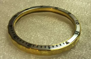 12 HOUR SILVER INSERT 38MM GOLD PVD BEZEL VOSTOK AMPHIBIAN KOMANDIRSKIE 3812SLGL - Picture 1 of 4
