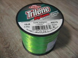 Berkley Trilene Big Game Mono Fishing Line 15 LB 900 Yards Solar Collector - Picture 1 of 4