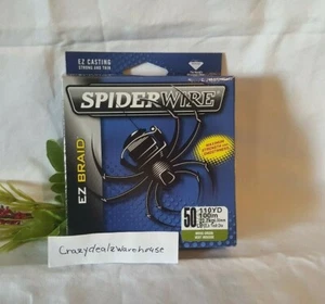 Treccia SpiderWire EZ * 50 LIBBRE * 110 YD * linea da pesca intrecciata verde muschio - Foto 1 di 1
