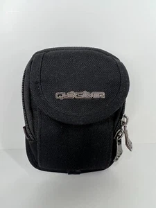 Quiksilver Compact Camera Case zip up pouch padded inner belt strap black - Picture 1 of 11