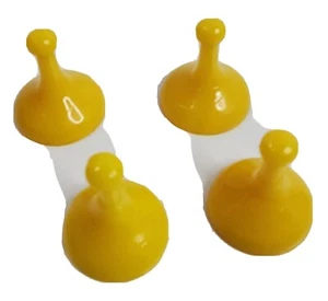 For Parker Brothers Sorry Game Yellow 4 Pieces Only Replacement Parts - Picture 1 of 6