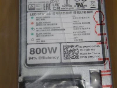 DELL POWEREDGE G15 800W PLATINUM PLUS 80 电源供应 0MGPPC 0C8T2P 0CTWCN - - Image 1 of 3