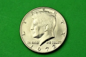 1972-P Choice BU Mint State Kennedy US Half Dollar Coin - Picture 1 of 2