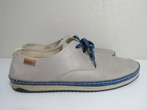 Pikolinos Men's Size 44 / 11.5 Lt. Gray Leather Sneakers Comfort Shoes! - Picture 1 of 13