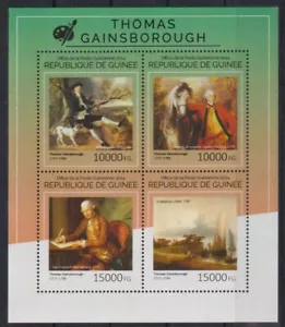 N600. Guinea - nuovo di zecca - 2014 - Arte - Dipinti - Thomas Gainsborough - Foto 1 di 1
